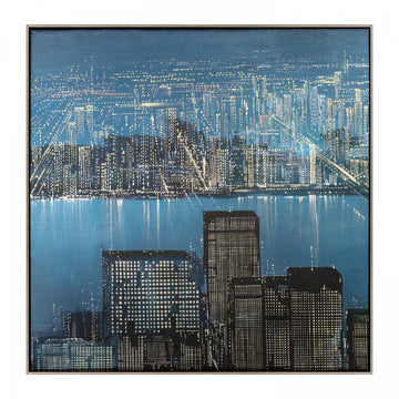 Night Life Canvas by Fabrice de Villeneuve